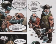 Gilius and his father in Sonic the Comic