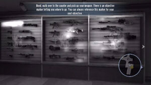Weapon wall in Wii version