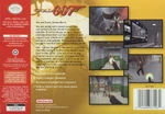 Back Cover of Nintendo 64 Cartridge Box.