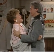 Blanche and her father share an embrace; "Big Daddy" (1986)