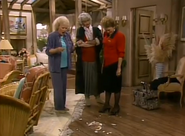 Blanche smashing one of her plates to represent the "new her".