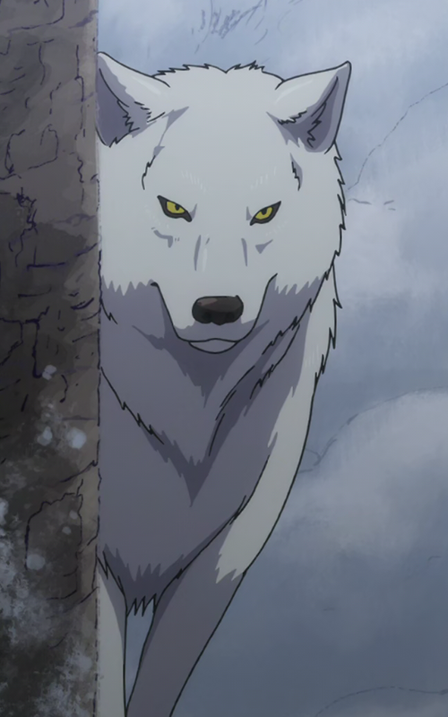 anime white wolf