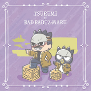 Golden Kamuy x Sanrio (Tsurumi and Bad Badtz-Maru)