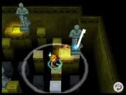 Hans usando Psienergia en Golden Sun:Dark Dawn.