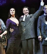 Morticia and Gomez Addams in The Addams Family.