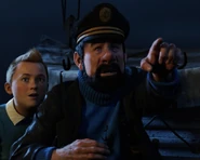 Captain Haddock in The Adventures of Tintin: The Secret of the Unicorn.