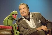 Kermit the Frog and Vincent Price in The Muppet Show.
