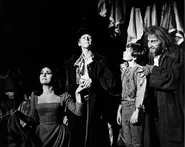 Nancy, The Artful Dodger, Oliver and Fagin in Oliver!