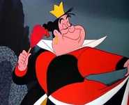 The Queen of Hearts in Alice in Wonderland.