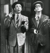 Vic Davis and Jerry Biffle in Top Banana.