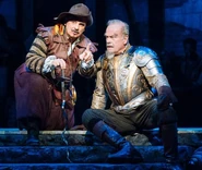 Sanch Panza and Don Quixote de la Mancha in Man of La Mancha.