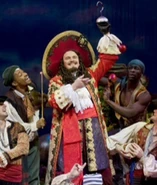 Captain Hook in Peter Pan.