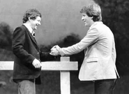 Eddie Lyons and Mickey Johnstone in Blood Brothers.