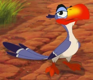Zazu in The Lion King.