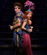 Captain Sanjar and Princess Bárbara in The Apple Tree.