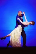 Lawrence Jamieson and Muriel Eubanks in Dirty Rotten Scoundrels.