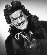 Captain James Hook in Peter Pan.