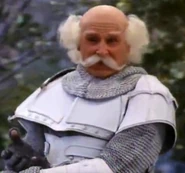 The White Knight in Alice in Wonderland.