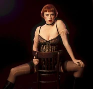 Sally Bowles in Cabaret.