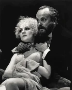 Lola and Professor Raat in The Blue Angel.