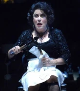 Mrs. Lovett in Sweeney Todd: The Demon Barber of Fleet Street.