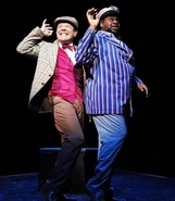 Bellomy and Hucklebee in The Fantasticks.