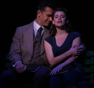 Joe Gillis and Betty Schaeffer in Sunset Boulevard.