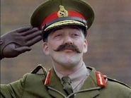 General Sir Cecil Anthony Hogmanay Melchett in Blackadder.