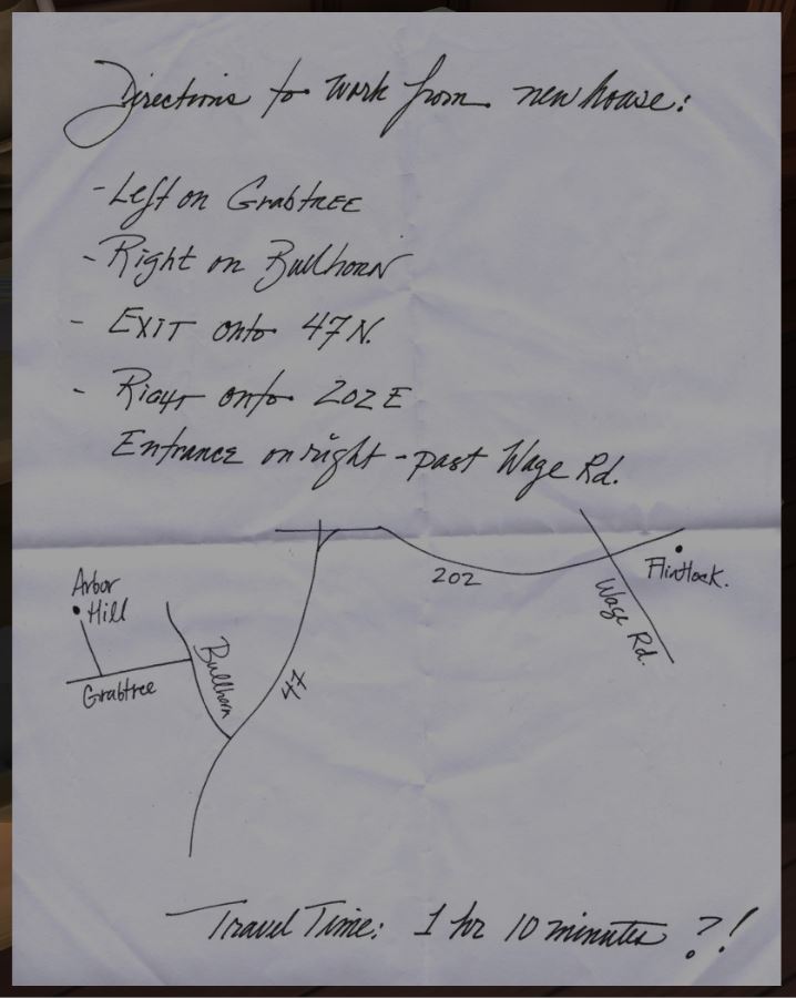 Directions From Work To Home Directions To Work | Gone Home Wiki | Fandom