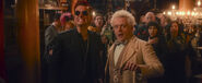 GoodOmens2 Surprised Aziraphale and Crowley