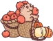 Hedgehog Harvest Baskets