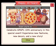 In-game promotion of anniversary event