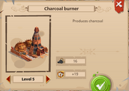 Charcoal burner level 5