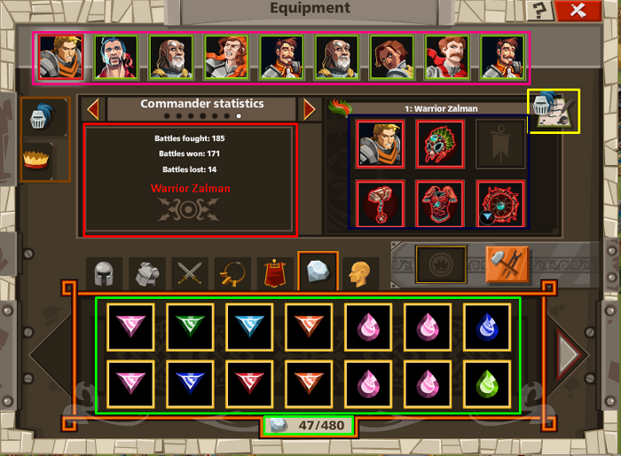 Equipment Tab GoodGame Empire Wiki Fandom