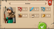 Archer's statistics after update