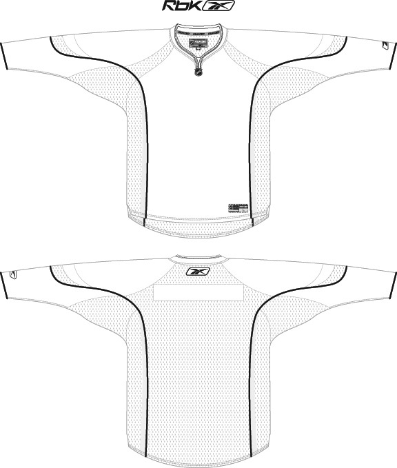 Blank hockey deals jersey template