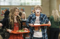 PJ smashed in the face with his lunch and is with Teddy