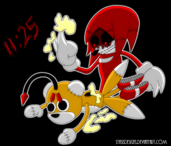 Done, it's colorized now. Metal Knuckles and Tails Doll (with a