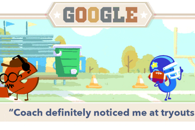 Google Logo For NFL Scores: The Google Gameday Kickoff Doodle