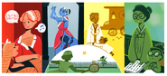 Suzanne Lenglen’s appearance in the International Women's Day 2017 doodle.