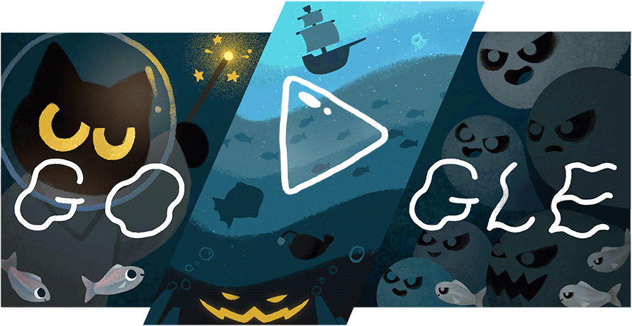 Halloween 2016 google doodle, games