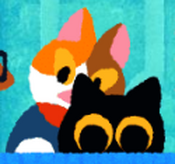Google Doodle Lucky Ninja Cat