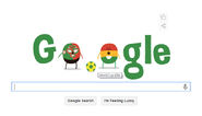 Version with an error of it featuring the flag of Ghana instead of Cameroon