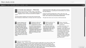 Screen shot of blogger showing the dynamic design view