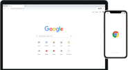 Google Chrome on a PC and Phone