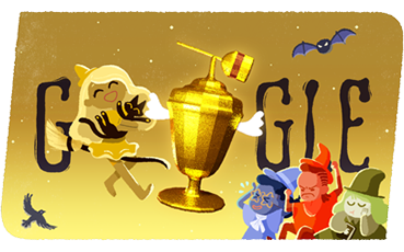 Halloween Google Doodle invites you to hop on your broomstick and join 2015  Global Candy Cup - Mirror Online