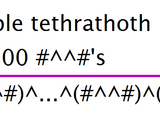 Terrible tethrathoth