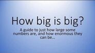 How Big Is Big? An Introduction to large numbers, including Graham's Number.