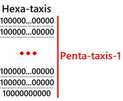 Hexa-taxis in zeroes