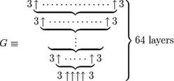 Graham's number in arrow notation